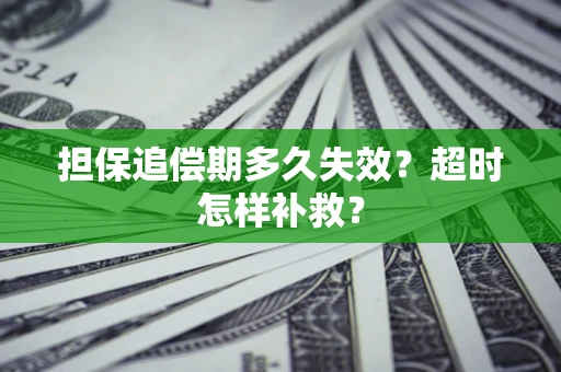 北京担保追偿期多久失效？超时怎样补救？